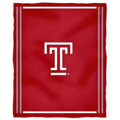 Temple Owls 36'' x 48'' Children's Mascot Plush Blanket