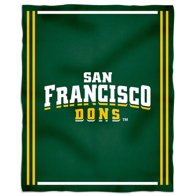 San Francisco Dons 36'' x 48'' Children's Mascot Plush Blanket