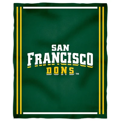 San Francisco Dons 36'' x 48'' Children's Mascot Plush Blanket