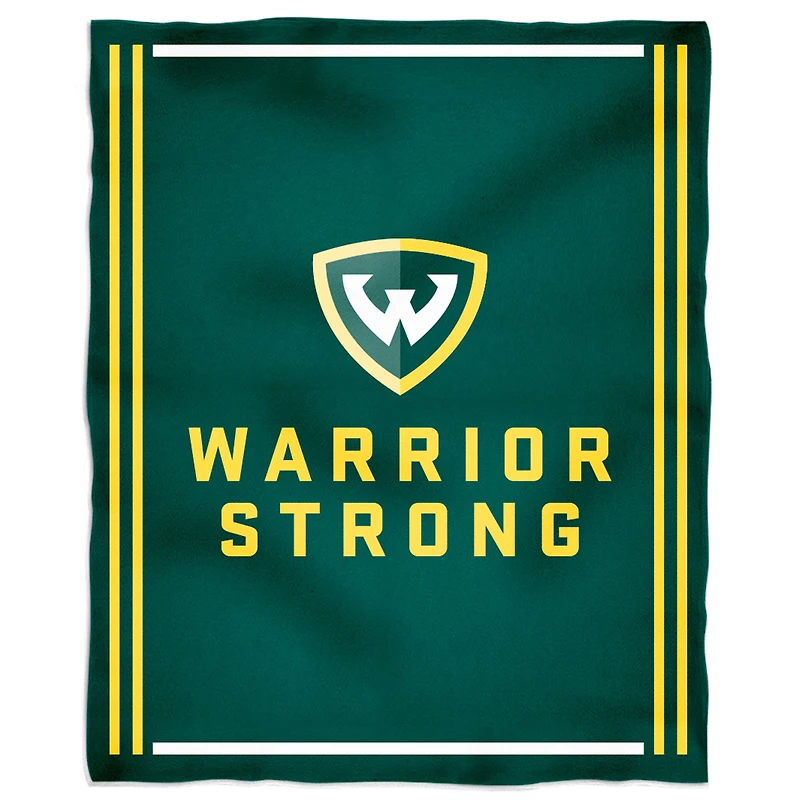 Wayne State Warriors 36'' x 48'' Children's Mascot Plush Blanket