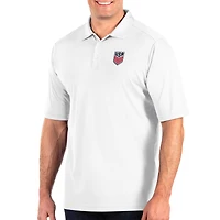 Men's Antigua White USMNT Tribute Big & Tall Polo
