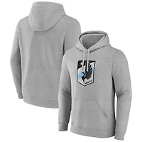 Men's Gray Minnesota United FC Official Logo Pullover Hoodie