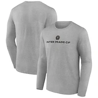 Men's Gray Inter Miami CF Victory Arch Long Sleeve T-Shirt