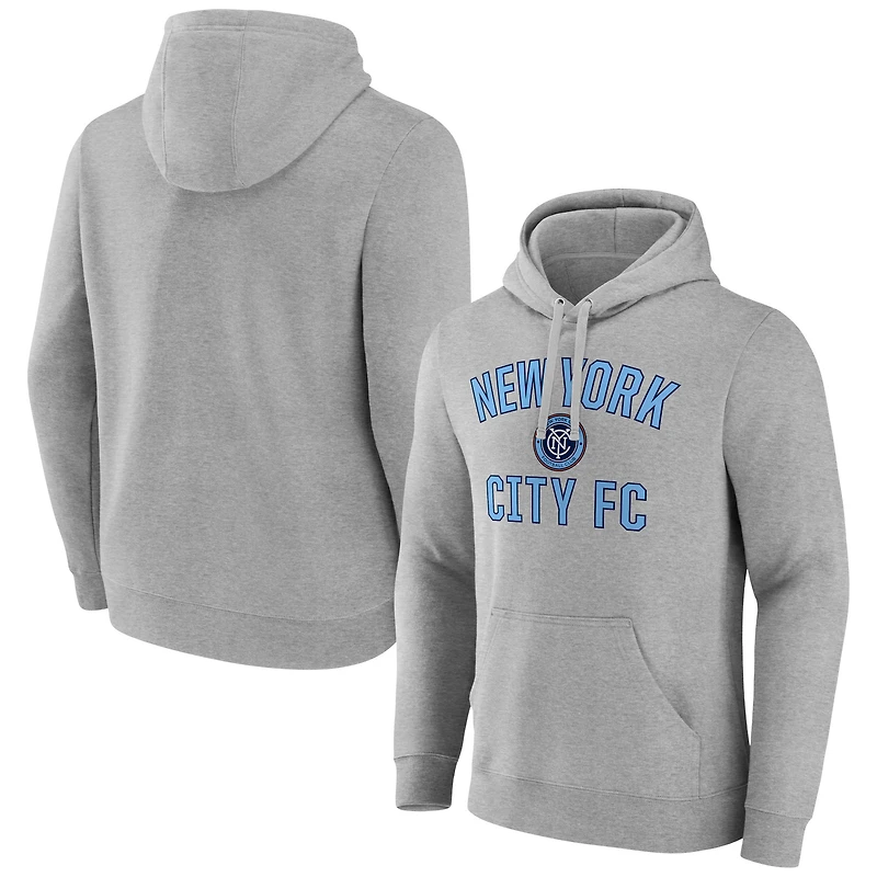 Men's Gray New York City FC Victory Arch Pullover Hoodie