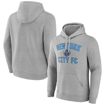 Men's Gray New York City FC Victory Arch Pullover Hoodie
