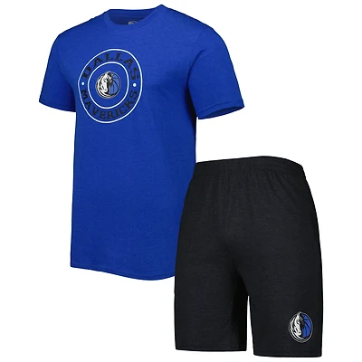 Men's Concepts Sport Blue/Black Dallas Mavericks Top & Shorts Sleep Set