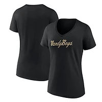 Women's Black Vanderbilt Commodores Vandy Boys V-Neck T-Shirt