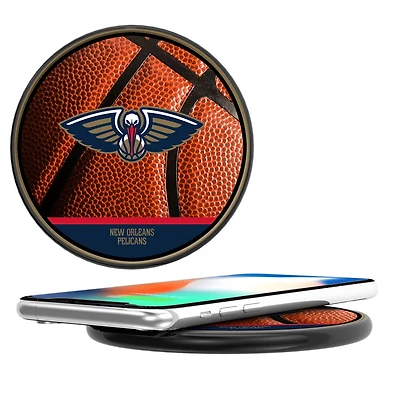 New Orleans Pelicans Basketball Design 10-Watt Wireless Phone Charger