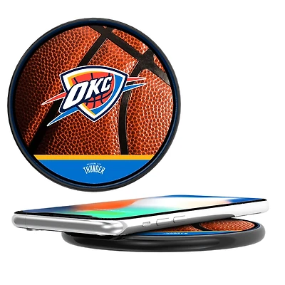 Oklahoma City Thunder Basketball Design 10-Watt Wireless Phone Charger