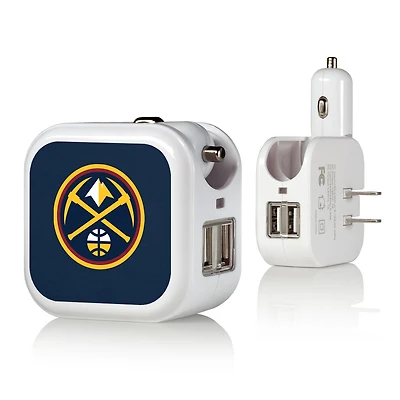 Denver Nuggets Solid Design USB Charger