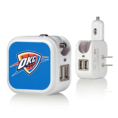 Oklahoma City Thunder Solid Design USB Charger