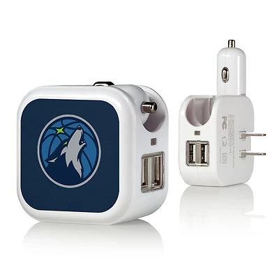 Minnesota Timberwolves Solid Design USB Charger