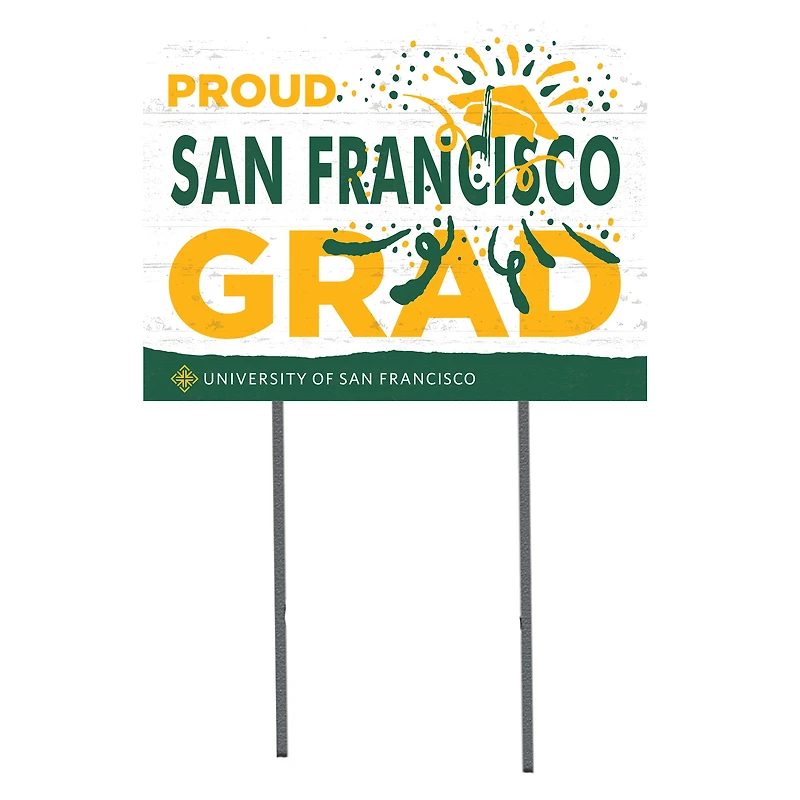 San Francisco Dons 18'' x 24'' Proud Graduate Yard Sign