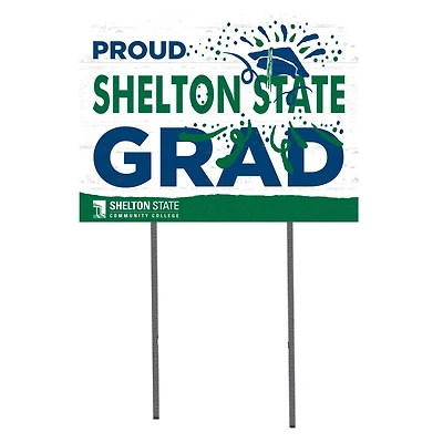 Shelton State Buccaneers 18'' x 24'' Proud Graduate Yard Sign