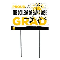 Saint Rose Golden Knights 18'' x 24'' Proud Graduate Yard Sign