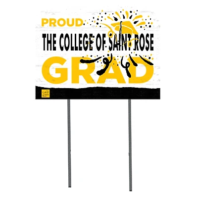 Saint Rose Golden Knights 18'' x 24'' Proud Graduate Yard Sign