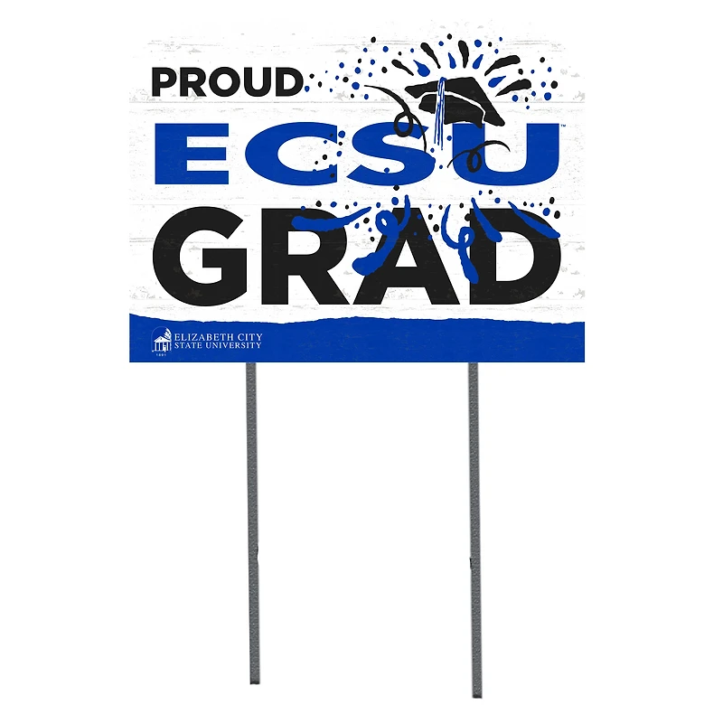 ECSU Vikings 18'' x 24'' Proud Graduate Yard Sign