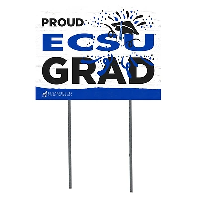 ECSU Vikings 18'' x 24'' Proud Graduate Yard Sign