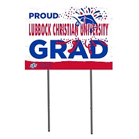 Lubbock Christian Chaparral 18'' x 24'' Proud Graduate Yard Sign