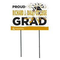 Richard J Daley College Bulldogs 18'' x 24'' Proud Graduate Yard Sign
