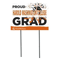 Harold Washington College Phoenix 18'' x 24'' Proud Graduate Yard Sign