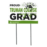 Harry S Truman College Falcons 18'' x 24'' Proud Graduate Yard Sign
