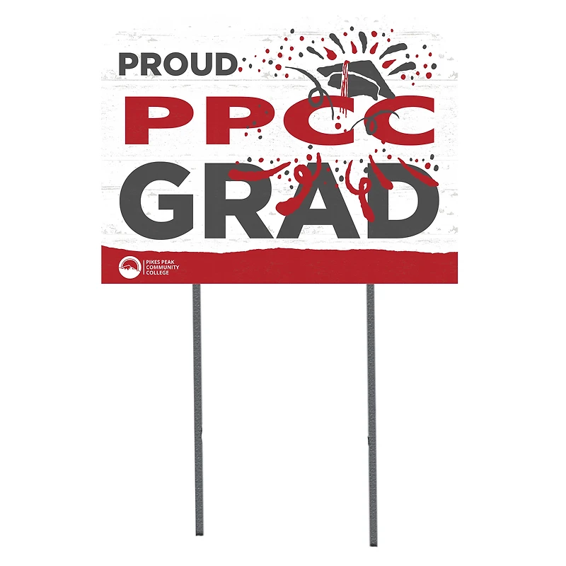 Pikes Peak State College 18'' x 24'' Proud Graduate Yard Sign