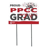 Pikes Peak State College 18'' x 24'' Proud Graduate Yard Sign
