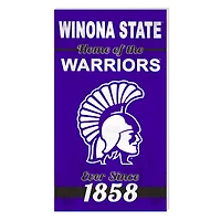 Winona State Warriors 11'' x 20'' Home Of The Sign