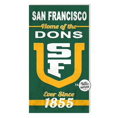 San Francisco Dons 11'' x 20'' Home Of The Sign