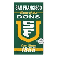 San Francisco Dons 11'' x 20'' Home Of The Sign