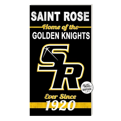Saint Rose Golden Knights 11'' x 20'' Home Of The Sign