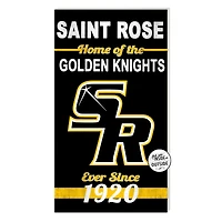 Saint Rose Golden Knights 11'' x 20'' Home Of The Sign