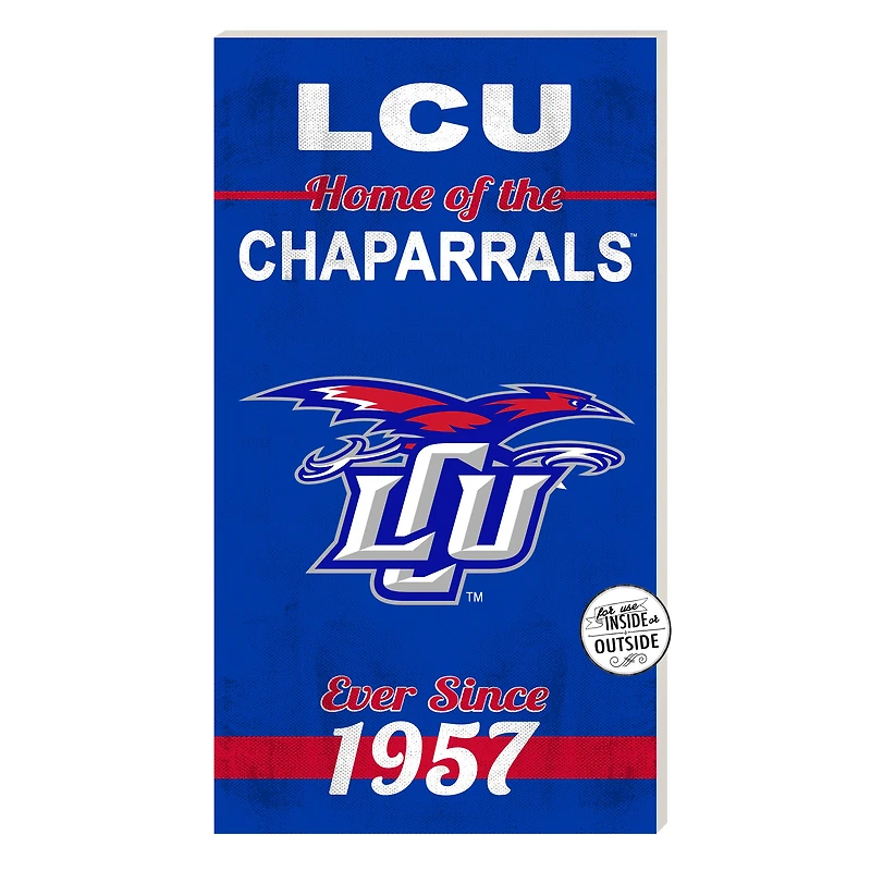 Lubbock Christian Chaparral 11'' x 20'' Home Of The Sign