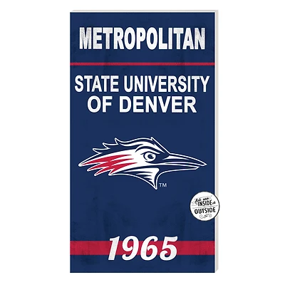 MSU Denver Roadrunners 11'' x 20'' Home Of The Sign