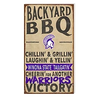 Winona State Warriors 11'' x 20'' Indoor/Outdoor BBQ Sign
