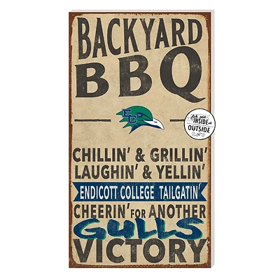 Endicott College 11'' x 20'' Indoor/Outdoor BBQ Sign