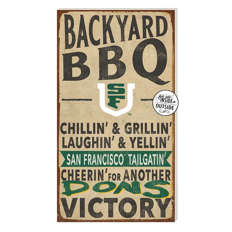 San Francisco Dons 11'' x 20'' Indoor/Outdoor BBQ Sign