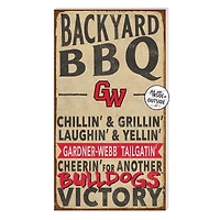 Gardner-Webb Bulldogs 11'' x 20'' Indoor/Outdoor BBQ Sign