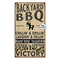 Saint Rose Golden Knights 11'' x 20'' Indoor/Outdoor BBQ Sign