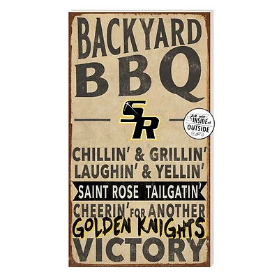 Saint Rose Golden Knights 11'' x 20'' Indoor/Outdoor BBQ Sign
