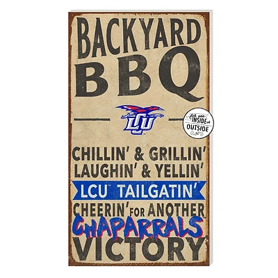 Lubbock Christian Chaparral 11'' x 20'' Indoor/Outdoor BBQ Sign