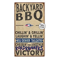 MSU Denver Roadrunners 11'' x 20'' Indoor/Outdoor BBQ Sign