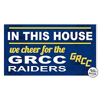 Grand Rapids Raiders 11'' x 20'' Indoor/Outdoor In This House Sign
