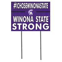Winona State Warriors 18'' x 24'' I Chose Lawn Sign