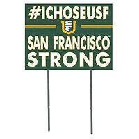 San Francisco Dons 18'' x 24'' I Chose Lawn Sign