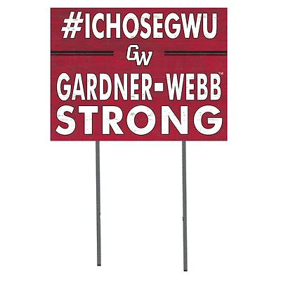 Gardner-Webb Bulldogs 18'' x 24'' I Chose Lawn Sign