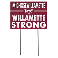 Willamette Bearcats 18'' x 24'' I Chose Lawn Sign