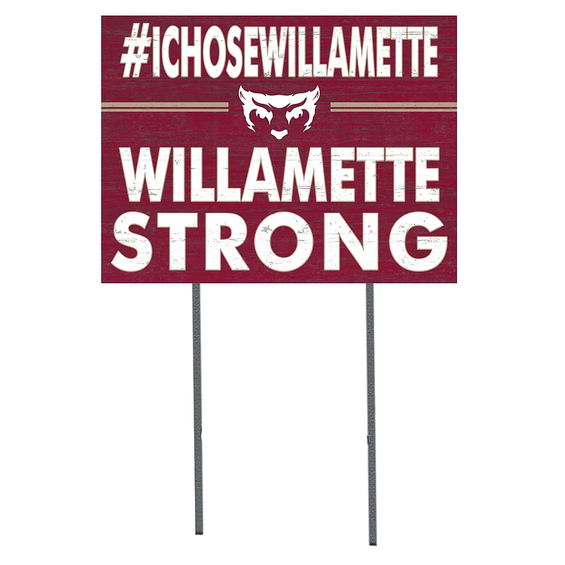 Willamette Bearcats 18'' x 24'' I Chose Lawn Sign