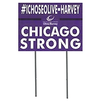 Olive-Harvey College Purple Panthers 18'' x 24'' I Chose Lawn Sign
